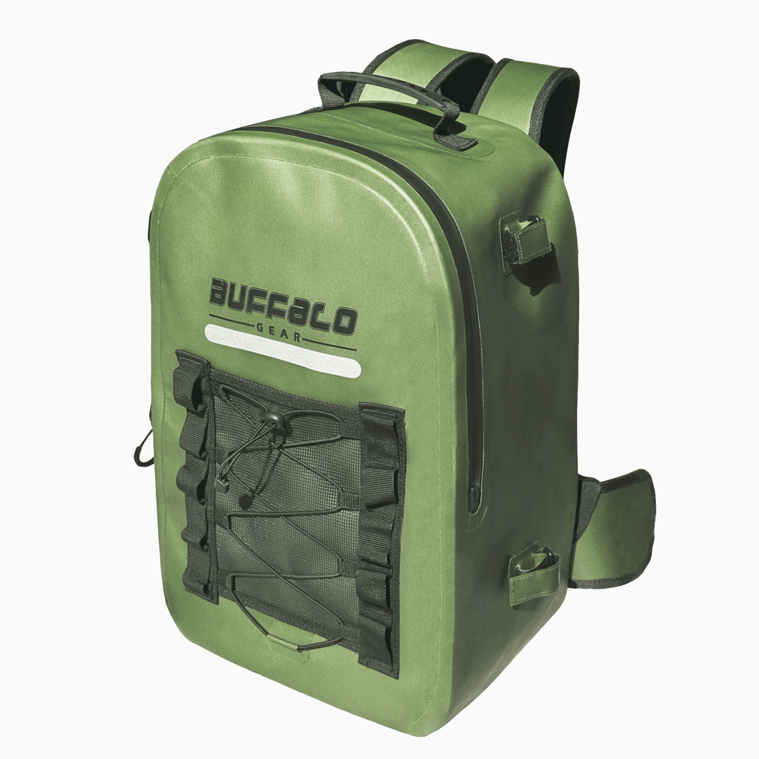 27QT Waterproof Fishing Backpack with Rod Holder