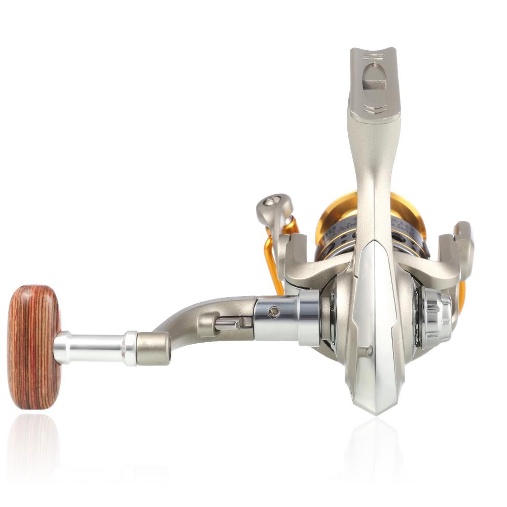 YUMOSHI Lightweight Metal 12BB LC1000-7000 Series 5.5:1 Spinning Fishing Reel Trolling Reel