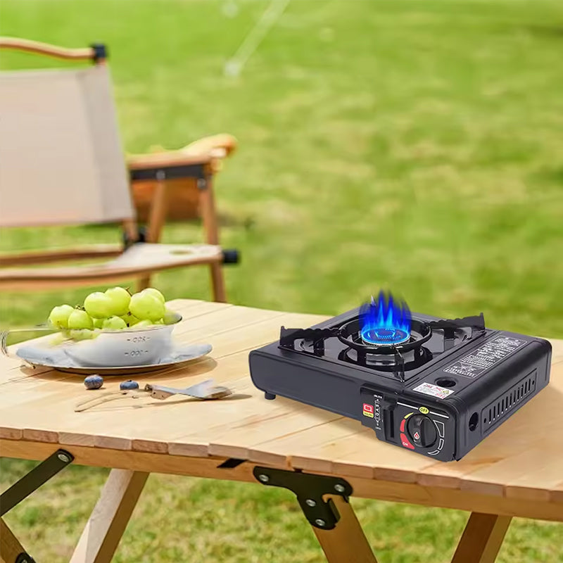 Single - burner Butane Camping Stove, windproof, adjustable, portable