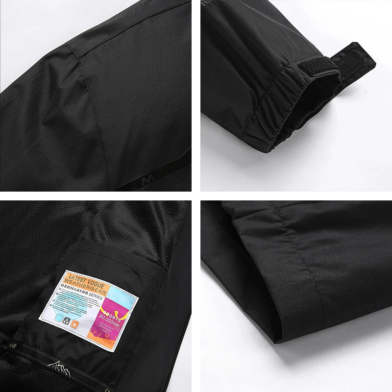 AquaShield Men's Windproof Hiking Jacket